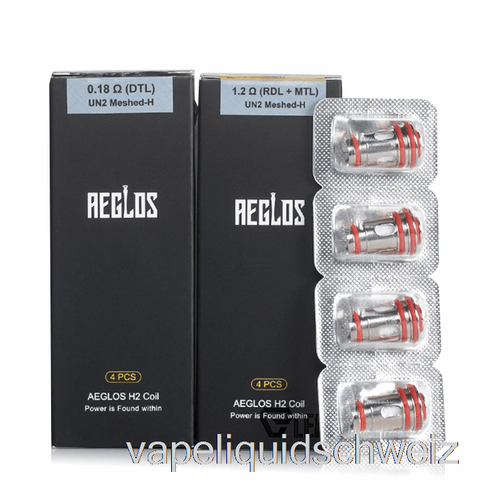 Uwell Aeglos H2 Ersatzspulen 1,2 Ohm Aeglos H2 Spulen Vape Liquid E-Liquid Schweiz